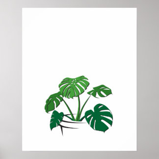 Swiss Cheese Plant Print