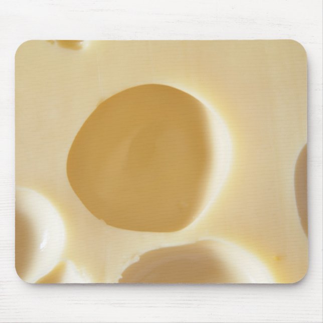 SWISS CHEESE SURFACE TEXTURE CREAM  CIRCLES HOLES MOUSE MAT (Front)