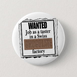Swiss Chocolate 6 Cm Round Badge