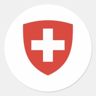 Swiss Coat of Arms Shield Classic Round Sticker