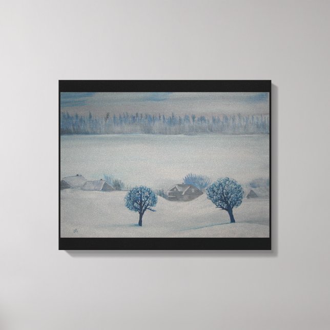 Swiss Countryside Opus 2 Winter Canvas Print (Front)