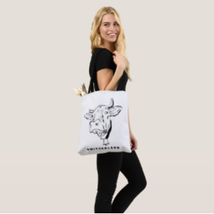 Swiss Cow. Switzerland Minimalistic  Tote Bag