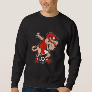 Swiss Dabbing Soccer TRex Dino Dab Soccer Switzer Sweatshirt