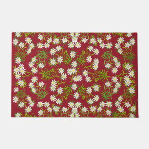 Swiss Edelweiss Alpine Flowers Doormat