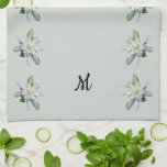 Swiss Edelweiss famous alpine flower personalised Tea Towel<br><div class="desc">Swiss Edelweiss kitchen towels. Switzerland kitchen towels with the famous alpine Edelweiss flowers.
You can personalise the towels and add your own monogram.</div>