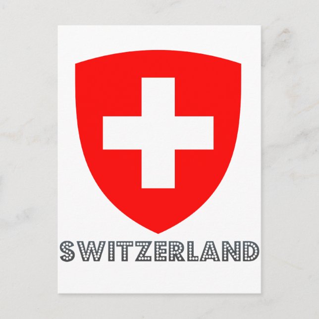 Swiss Emblem Postcard (Front)