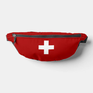 Swiss flag bum bags