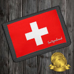 Swiss flag fashion, Switzerland patriots / sports Trifold Wallet<br><div class="desc">WALLETS: Switzerland & Swiss Flag fashion - love my country,  travel gifts,  grandpa birthday,  national patriots / sports fans</div>