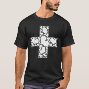 Swiss Flag Flag of Switzerland Love Heart Art T Sh T-Shirt