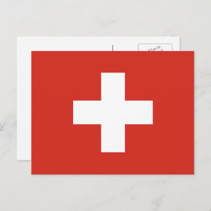 Swiss Flag, Flag of Switzerland Postcard