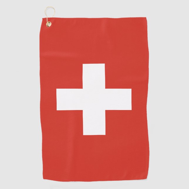 Swiss Flag Golf Towel (Front)