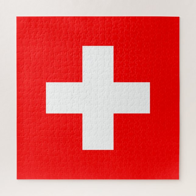 Swiss Flag Jigsaw Puzzle (Vertical)