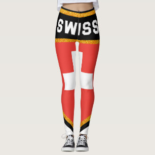 Swiss Flag Leggings