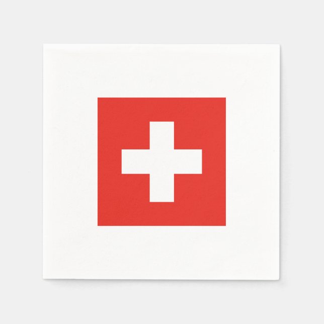 Swiss Flag Napkin (Front)