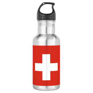 Swiss flag paper cup 532 ml water bottle
