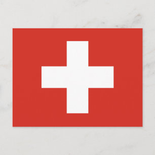 Swiss Flag Red Cross Postcard