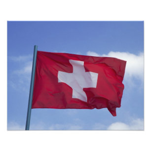 Swiss Flag RF) Photo Print