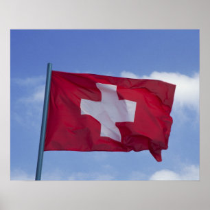 Swiss Flag RF) Poster