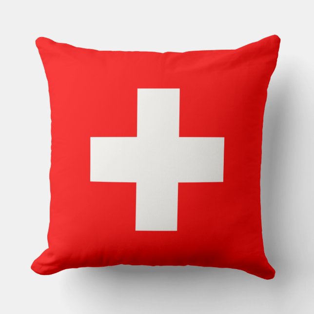 Swiss Flag (Switzerland) Cushion (Front)