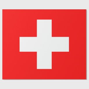 Swiss Flag (Switzerland) Wrapping Paper