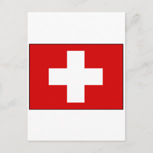 Swiss Flag T-shirts and Gifts Postcard