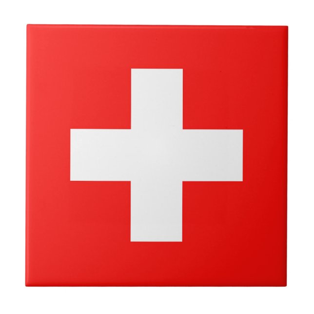 Swiss flag tile (Front)