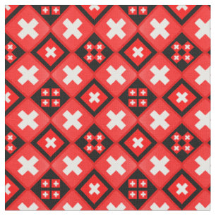 Swiss Flag & Trendy Switzerland Fabric fashion