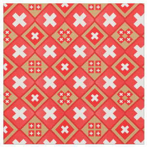 Swiss Flag & Trendy Switzerland Fabric fashion