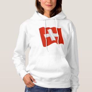Swiss Flag Womens Hoodie