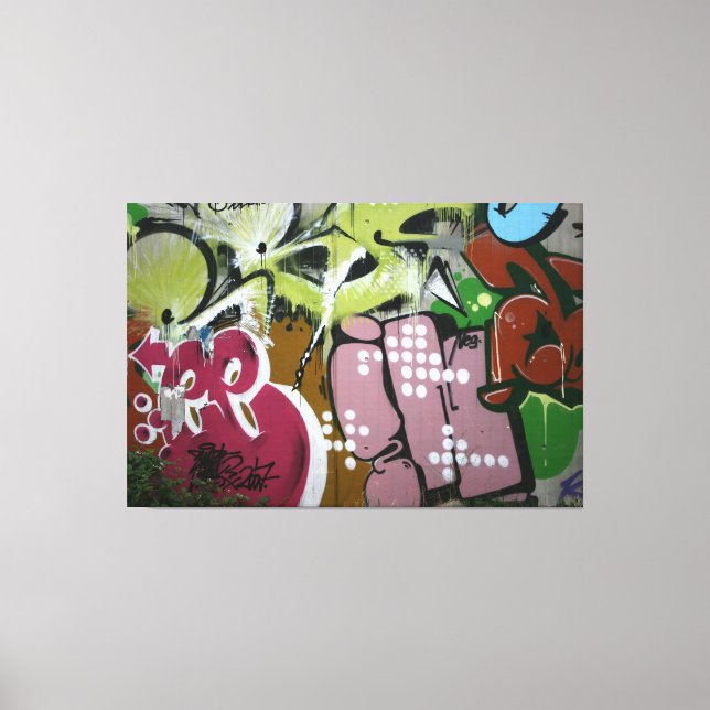 Swiss Graffiti Canvas Print (Front)