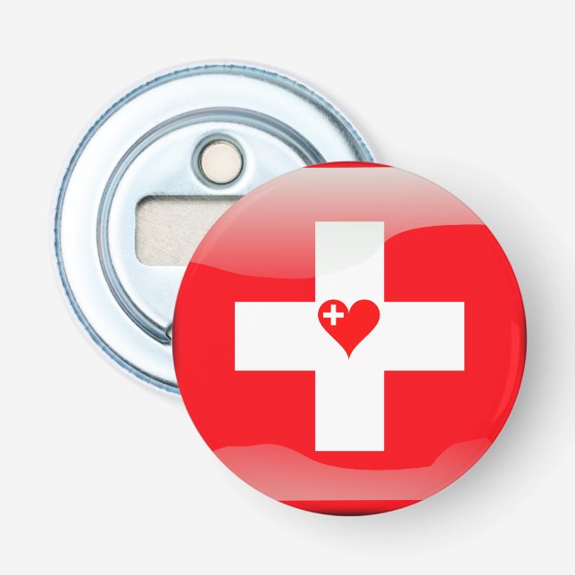 Swiss heart bottle opener (Front)