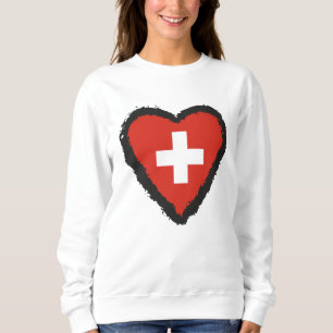 Swiss Heart - I Love Switzerland Sweatshirt