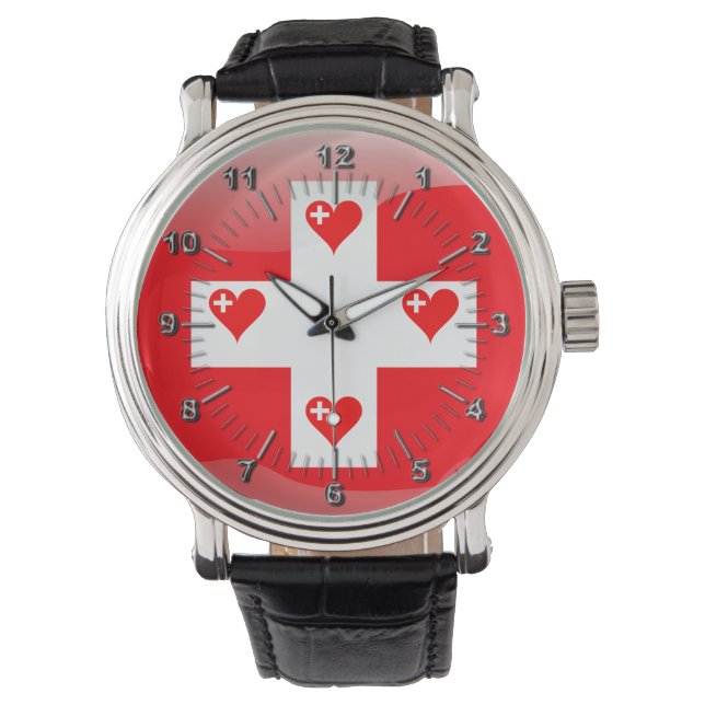 Swiss hearts watch (Front)