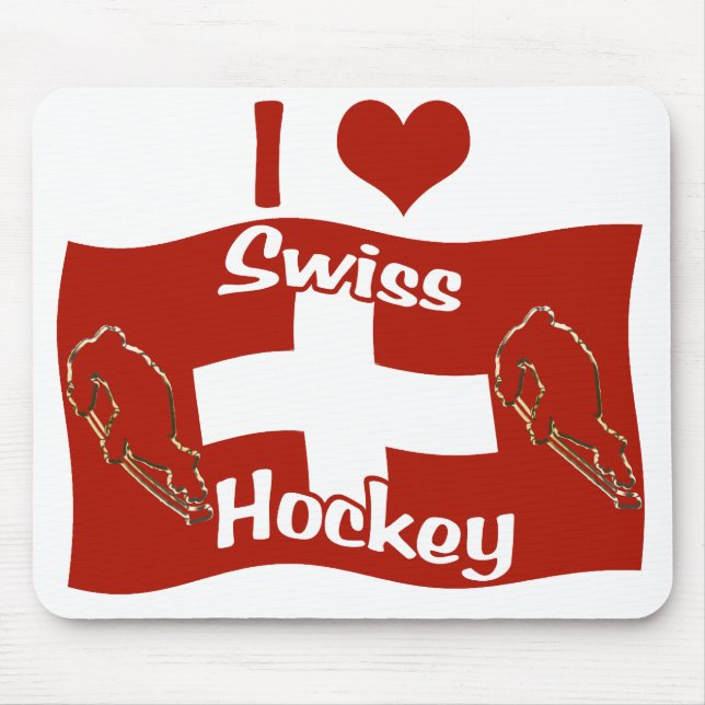 Swiss Hockey Mouse Mat (Front)