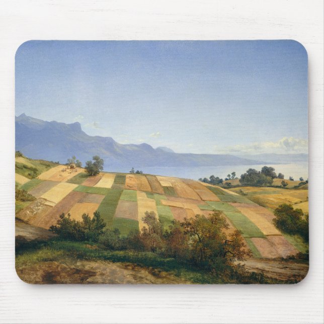 Swiss landscape by Alexandre Calame Mouse Mat (Front)