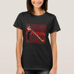 Swiss Musician Alphorn Music instrument Alps Switz T-Shirt