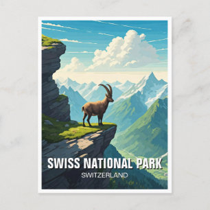 Swiss National Park Switzerland Postcard