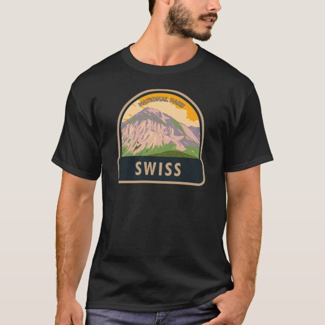 Swiss National Park Switzerland Vintage T-Shirt (Front)