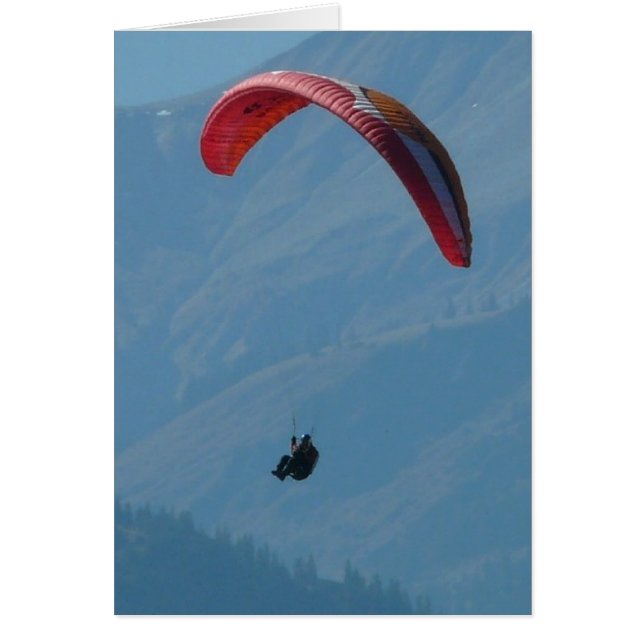 Swiss Paragliding Flying Colorful Europe Glider (Front)