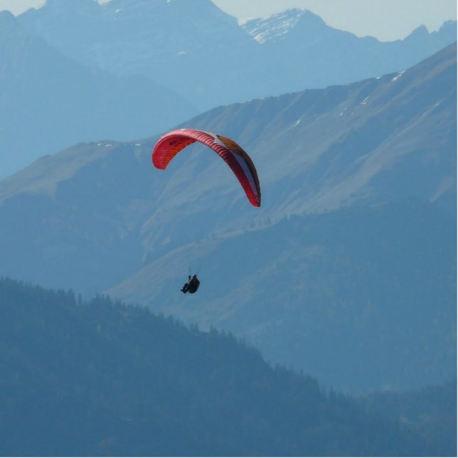 Swiss Paragliding Photo Sculpture Decoration (Front)