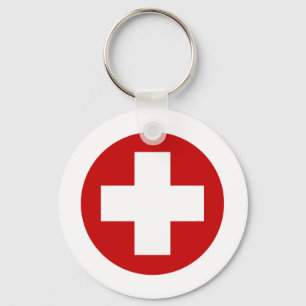 Swiss Red Cross Emergency Recovery Roundell Key Ring