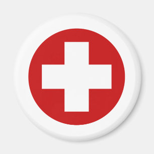 Swiss Red Cross Emergency Recovery Roundell Magnet