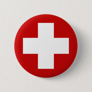 Swiss Red Cross Emergency Roundell 6 Cm Round Badge