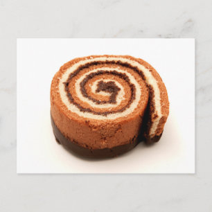 Swiss roll postcard