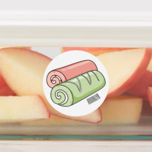 Swiss roll / roll cake cartoon illustration