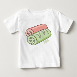 Swiss roll / roll cake cartoon illustration  baby T-Shirt