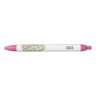 Swiss roll / roll cake cartoon illustration black ink pen