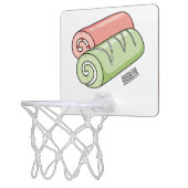 Swiss roll / roll cake cartoon illustration  mini basketball hoop (Left)