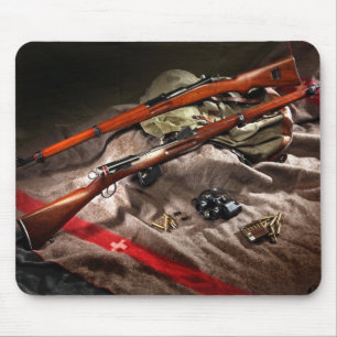 Swiss Schmidt Rubin 1889 & K31 Mouse Mat