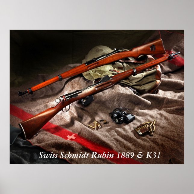 Swiss Schmidt Rubin 1889 & K31 Poster (Front)